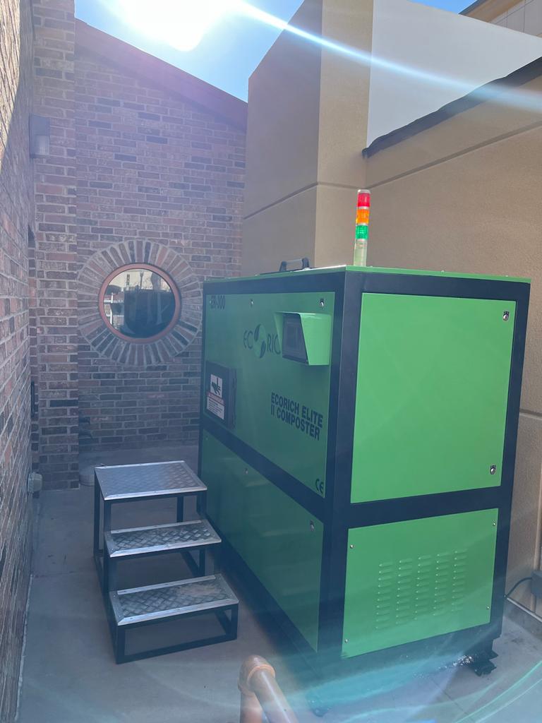 Ecorich Elite II Composter ER-500 indoor installation
